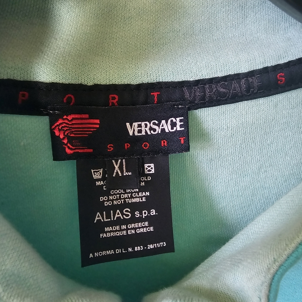 Versace Sport Turquoise Full-Zip Jacket XL - Picture 8 of 12